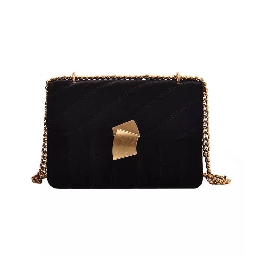 Velvet Dreams CrossBody Bag (Black)